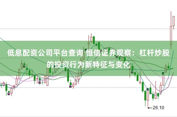 低息配资公司平台查询 恒信证券观察:杠杆炒股的投资行为新特征与变化