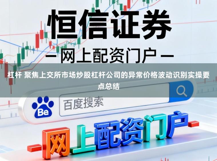 杠杆 聚焦上交所市场炒股杠杆公司的异常价格波动识别实操要点总结