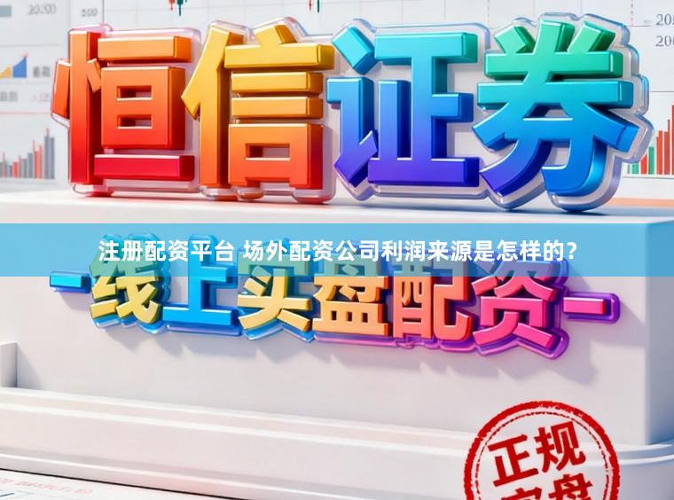 注册配资平台 场外配资公司利润来源是怎样的?