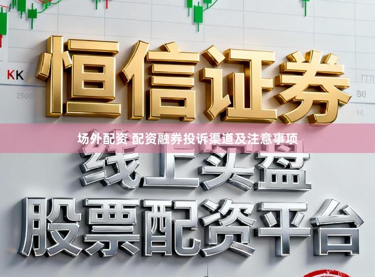 场外配资 配资融券投诉渠道及注意事项