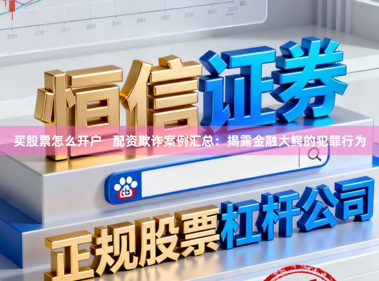 买股票怎么开户   配资欺诈案例汇总：揭露金融大鳄的犯罪行为